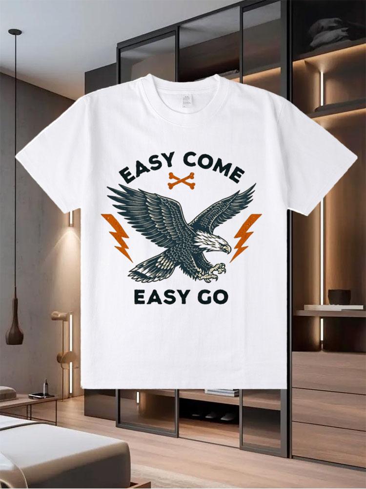 2025 Summer Best - Selling New Men's Pure - Cotton T - Shirts with a Cool and Rebellious Look Trendy Short - Sleeve Tops