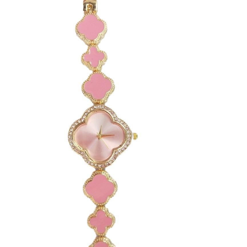 Часы Clover, модные украшения, браслет, кварцевые часы