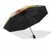 Red panda, Digital art- Automatic Umbrella, Four Seasons Portable Folding Umbrella, Suitable for Men and Women, Travel, Daily Compact Umbrel