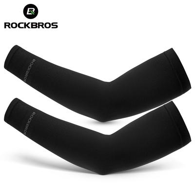 ROCKBROS Рукава велосипедные из ледяного шелка летние дышащие для защиты рук при езде на велосипеде на открытом воздухе от солнца и УФ-лучей спортивные рукава для горного и шоссейного велосипеда