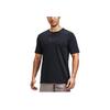 Under Armour Футболка с коротким рукавом с вышитым логотипом Мужские топы Черные 1371264-001