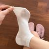 Female Summer All Match Solid Color Mesh Breathable Cool Feeling Ice Socks