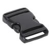5Pcs Quick Release Buckle Plastic Dual Adjustable Strap Buckles Replacement DIY Craft for Backpack Black