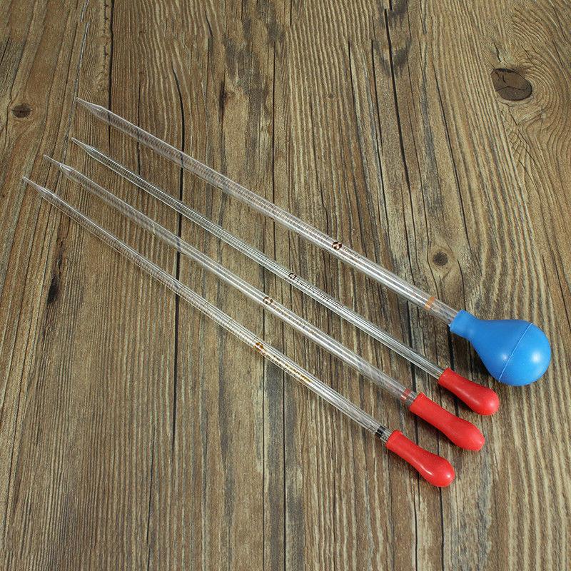 10 мл стеклянная градуированная пипетка-капельница лабораторные пипетки для переноса с резиновой головкой