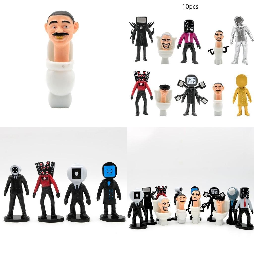 Коллекционная фигурка Skibidi Toilet из ПВХ, интерактивная игра, настольное украшение