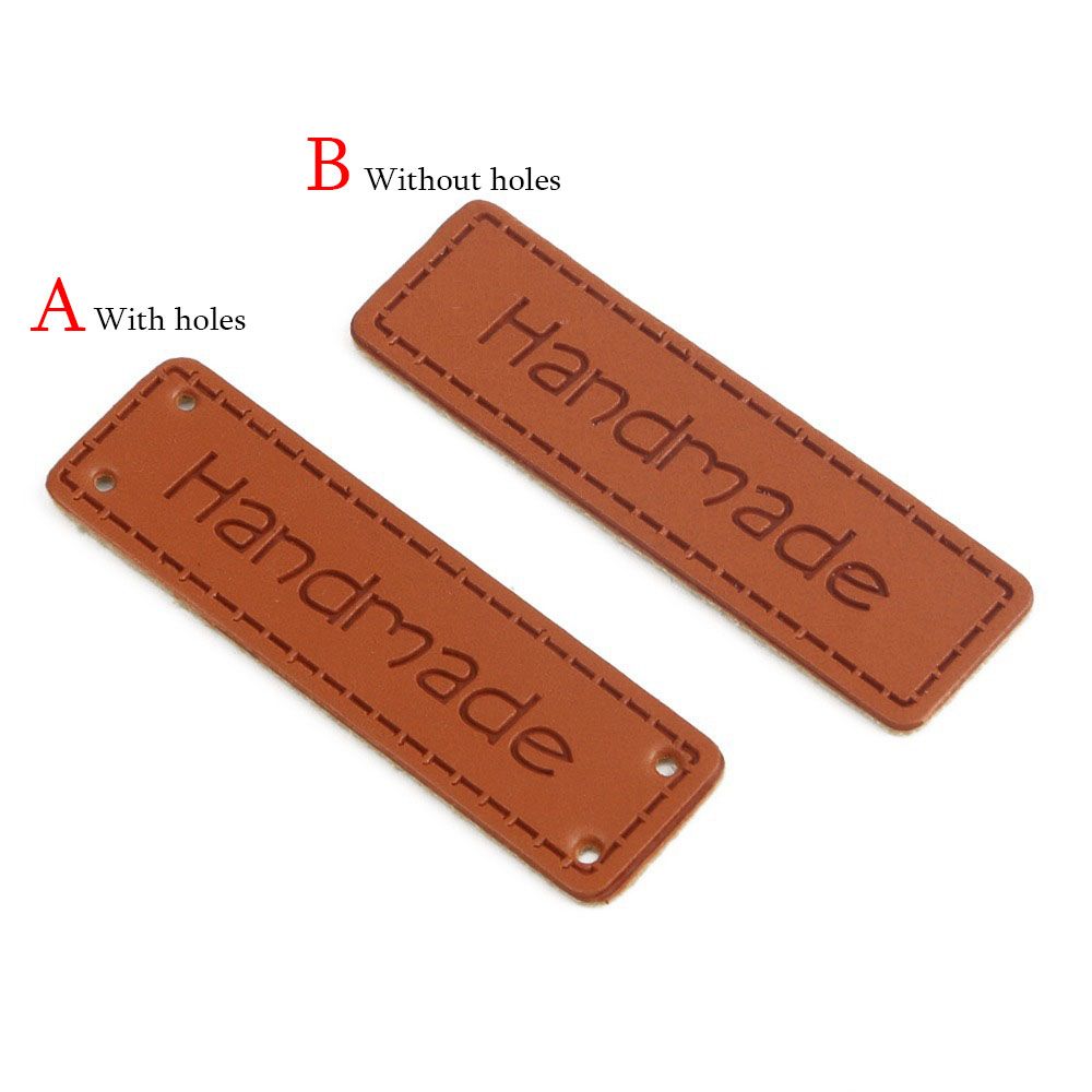 Коричневый тисненый шарф с надписью, декор для шляпы, бирки из искусственной кожи, швейные принадлежности, этикетки своими руками, узор ручной работы