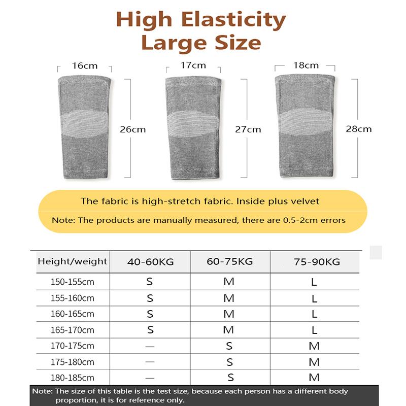 Набор из 2 предметов, теплая поддержка колена, артрит, жар, облегчение боли в суставах, восстановительный пояс, массажер для колена, эластичный бинт, обогреватель для ног