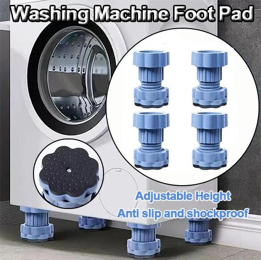 1/4Pcs Washing Machine Foot Pad Adjustable Height Slipstop Skid Raiser Mat Prevent Moving Furniture Foot Pad Dampers Stand