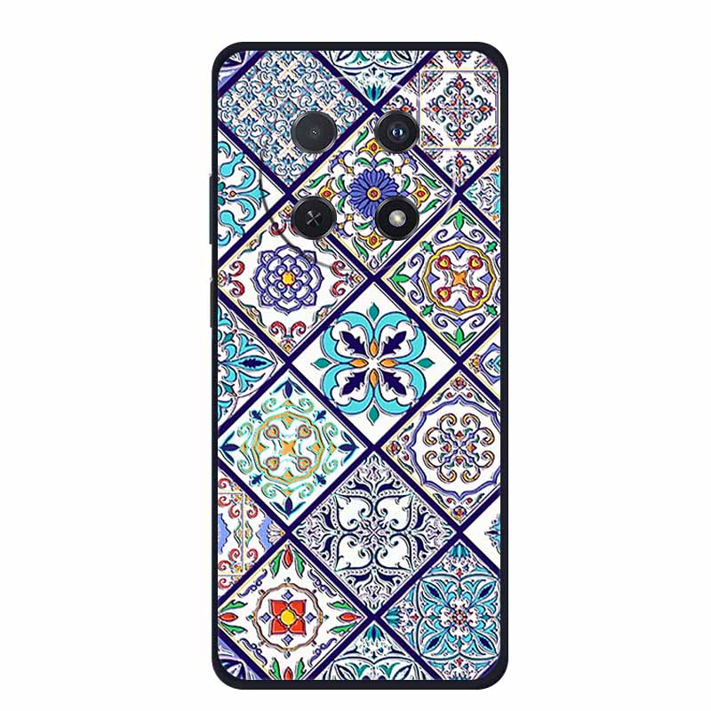 3D Тисненый Чехол Для Huawei Nova 14i Чехол Для Телефона Coque Цветы Силиконовый Мягкий Задний Чехол Для Huawei Nova 13i Y91 12i Чехол Funda Para