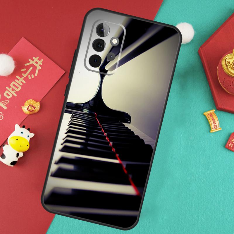 Музыкальный чехол с клавишами пианино для Samsung Galaxy A13 A33 A53 A15 A25 A35 A55 A54 A34 A14 A71 A51 A12 A32 A52 Чехол