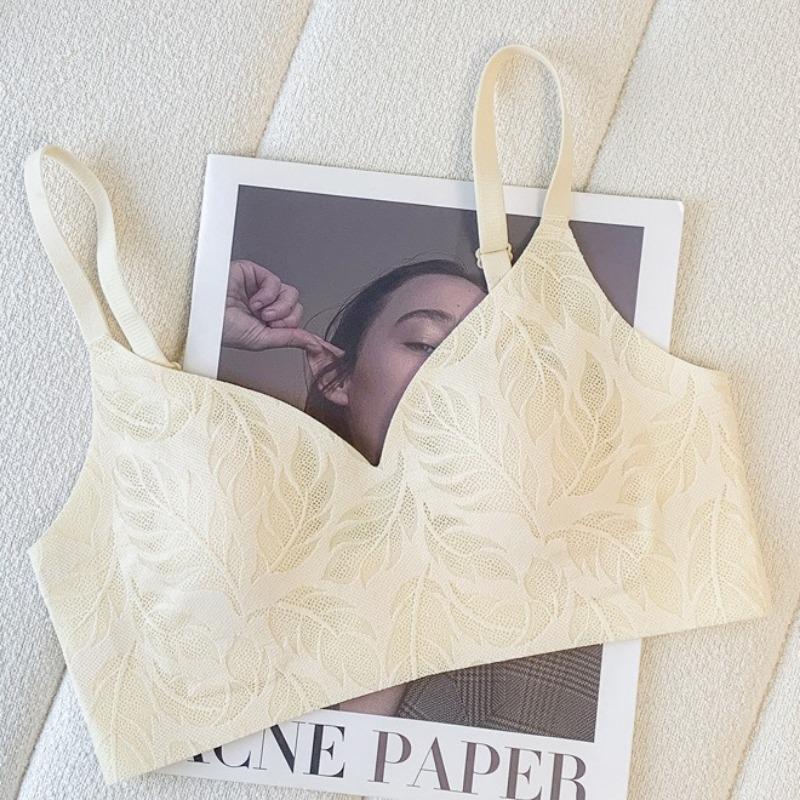 Ультратонкие ушки кролика для большой груди, маленькой груди, дышащее, слегка собирающее нижнее белье, мягкая поддержка, боковая поддержка груди и бюстгальтеры против провисания