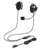 Elecom Headset Wired Ear Hook USB Connection Microphone Binaural Remote Work Black HS-EH02UBK