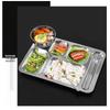 Thickened 304 Stainless Steel Divided Meal Tray