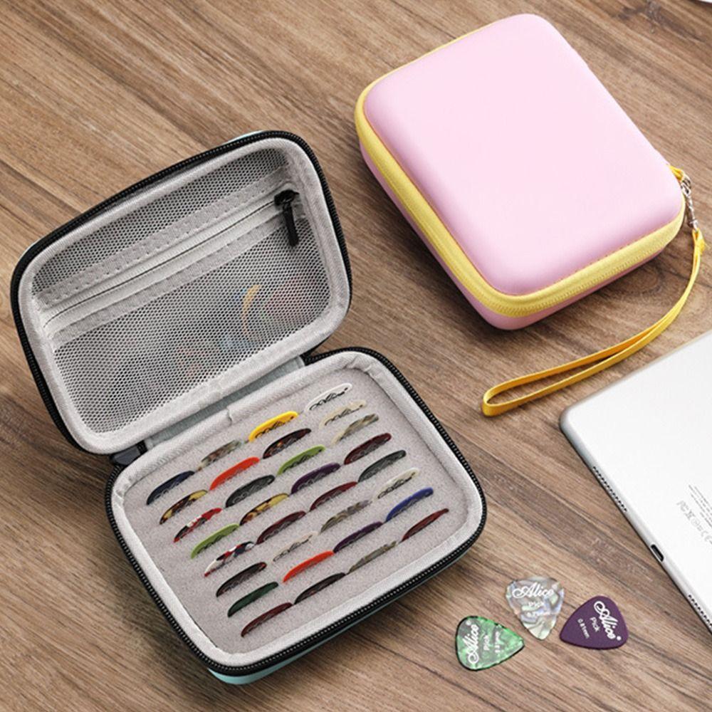 Storage Waterproof Leather Case Bag Plectrum Guitar Picks Storage Bag Guitar Pick Holder Bag