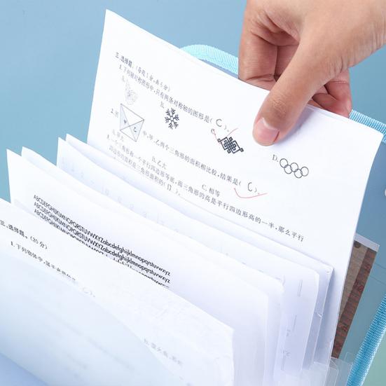 2 шт. Органайзер для аккордеонных файлов 13 карманов Портативный органайзер для документов и квитанций для файлов формата А4 Водонепроницаемая расширяющаяся папка-органайзер Школьный портфель Офисные принадлежности