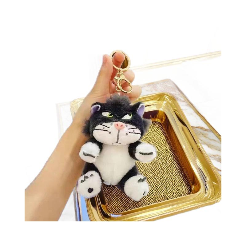Angel & Devil Cat Plush Keychain Ornament