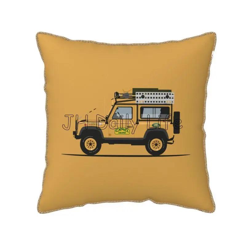 Camel Trophy Soft Velvet Pillow Cover x Inch Nordic Square Throw Pillow Case for Car Sofa Couch Bed Decor