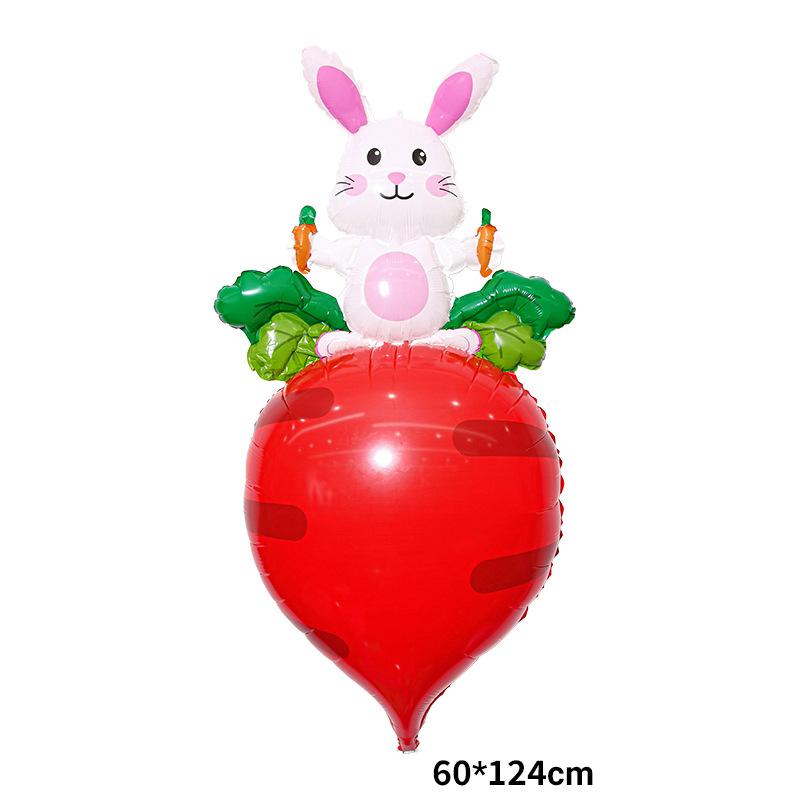 Aluminum Film Balloon Easter Egg Rabbit Chick Modeling Easter Party Decoration Arrangement Special-Shaped Balloon