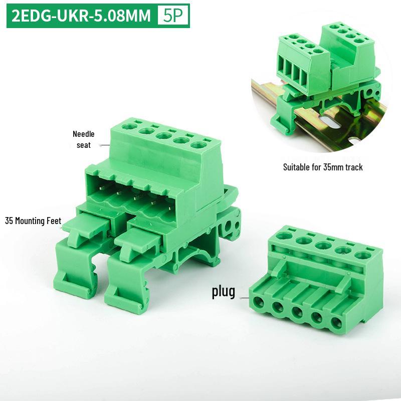 2EDG-UKR-5.08MM Втычной клеммный блок-коннектор на DIN-рейку