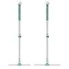 1 Set Retractable Silicone Floor Wiper Extendable Stainless Steel Rod Foldable Bathroom Cleaning Wiper Dirt Remover Mop