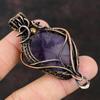 Super 23 Amethyst Gemstone Copper Pendant Copper Wire Wrapped Jewelry Copper Jewelry Gemstone Pendant Handmade Designer Pendant Gift For Him