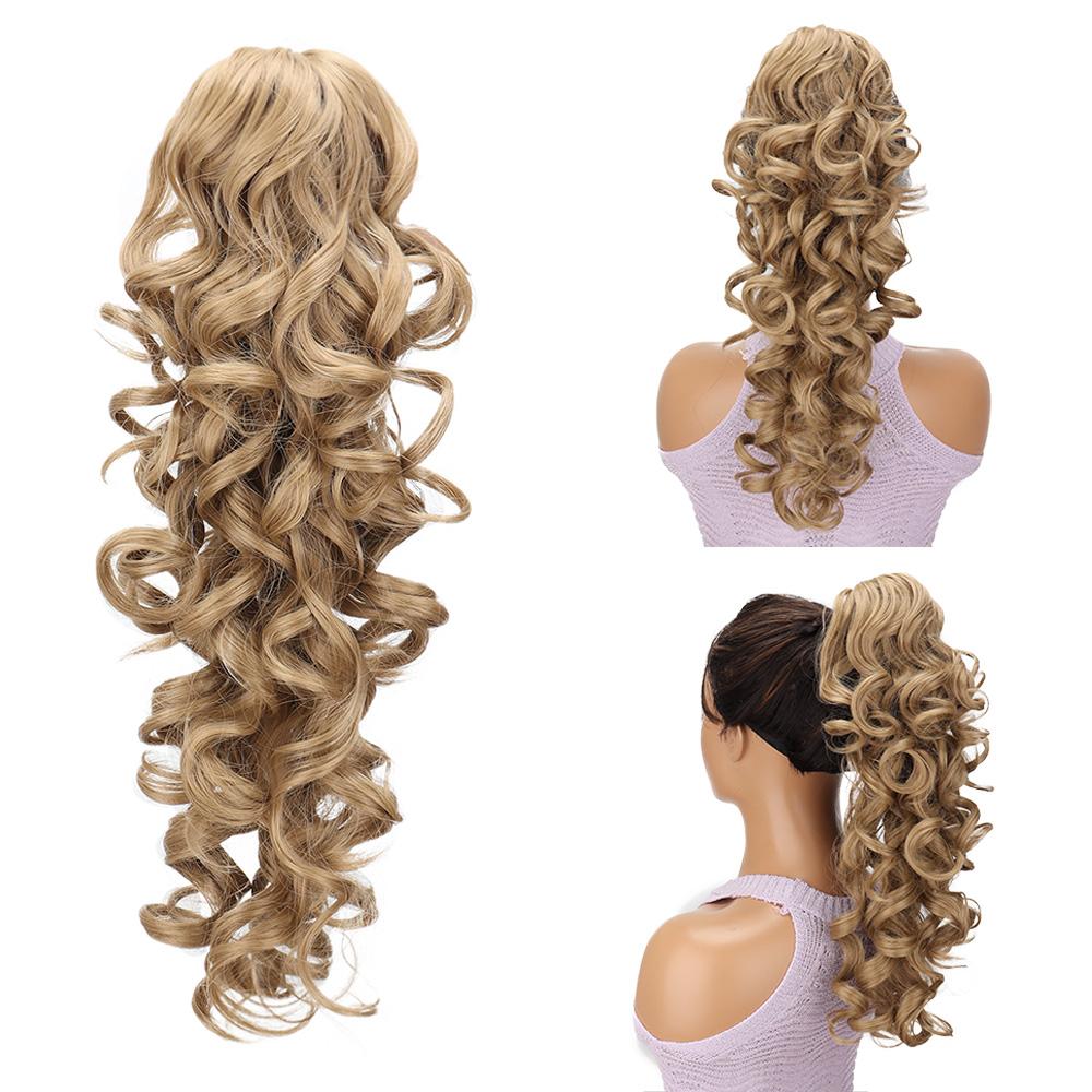 Синтетические большие вьющиеся накладные хвосты, элегантные хвосты-когти для женщин, простые в использовании и стильные накладные волосы, аксессуары для волос