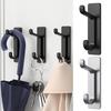 Wall Hanging Hooks No Drilling Self-adhesive Anti-slip Waterproof Great Load Bearing Bathroom Clothes Towel Kitchen Utensil