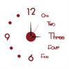 3D DIY Wall Clock Simple Installation Battery-Powered Quiet Modern Nordic Wall Clock for Living Room Bedroom
