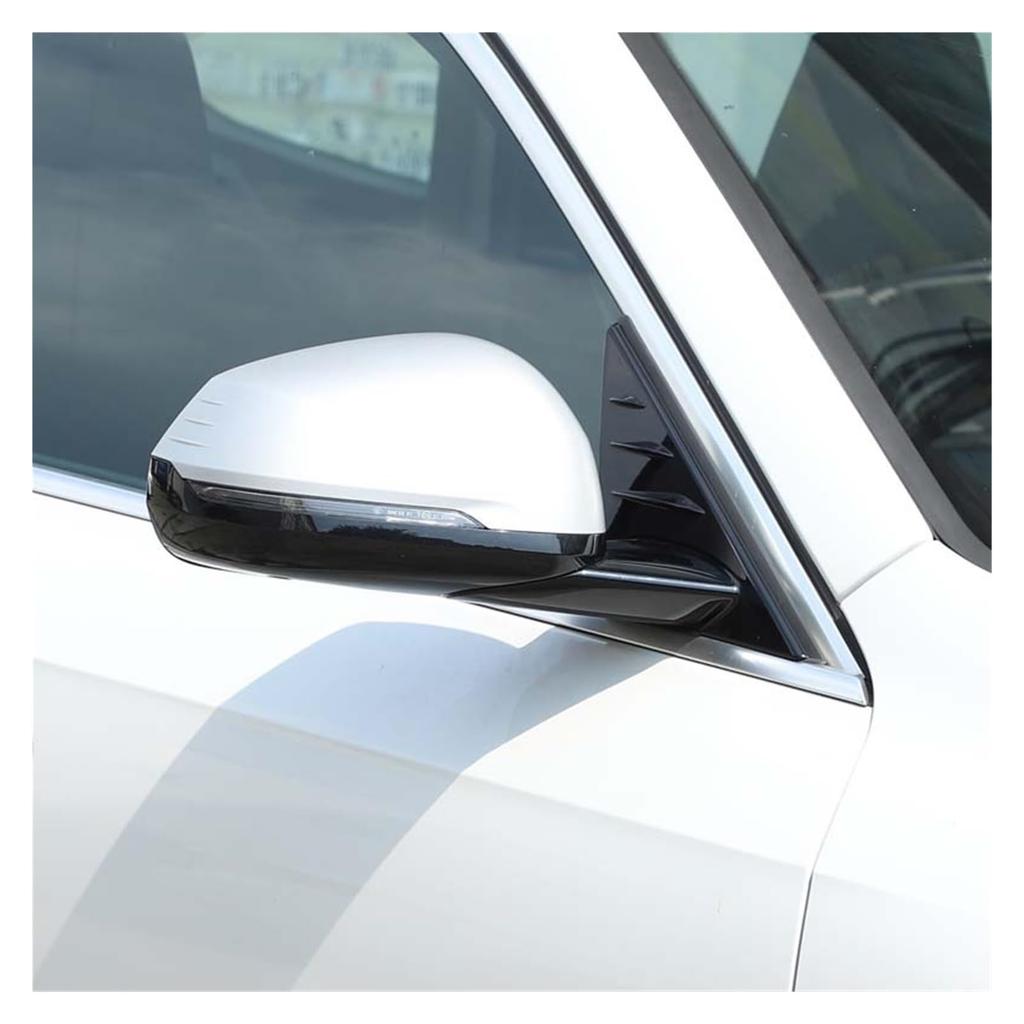 CSXMSAW BMW X1 U11 2023-2024 ABS Глянцевый Черный Боковое Зеркало Автомобиля Треугольный Спойлер Накладка Накладка Наклейка Автоаксессуары (черный)