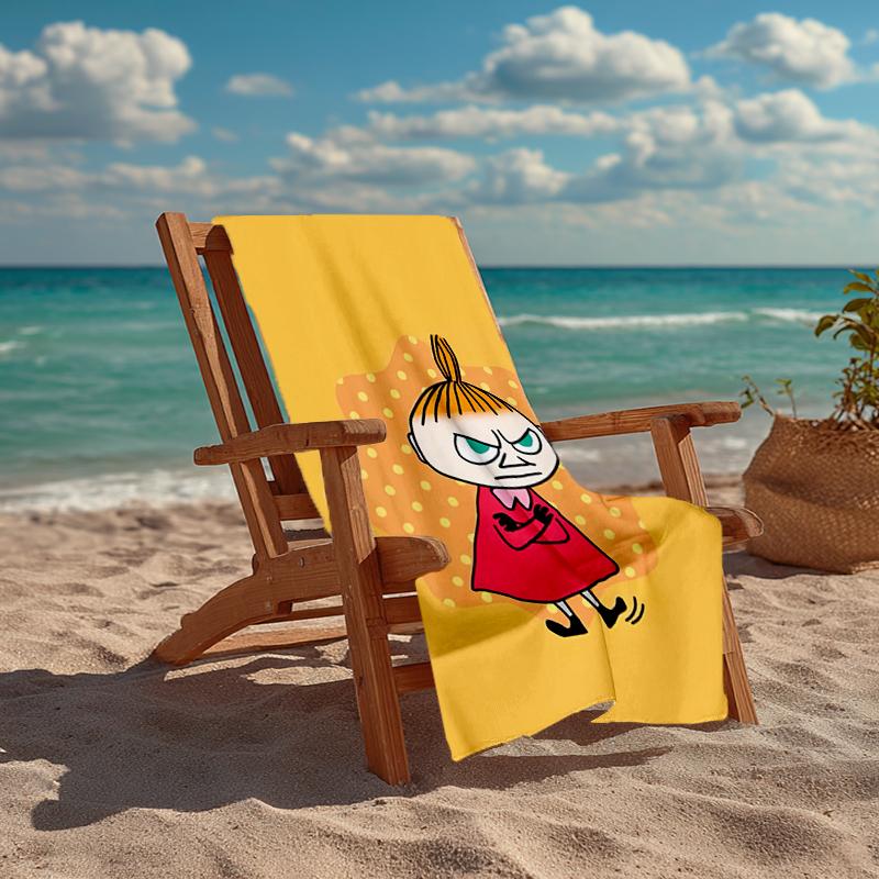 Ultra-Soft Beach Towel with Little My Theme,Ideal for Pool - Camping, Diving - Perfect Travel Essential, Vibrant Beach Towel.