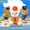 Little Bear Plush Keychain - Cute Police & Firefighter Bag Charm