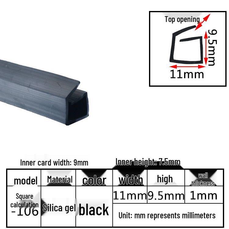 High-Temperature Resistant Silicone Square Tubing: Durable, Customizable, Aging-Resistant Rubber Sheath and Hollow Sealing Strip.