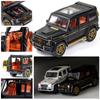 Новый 1:24 AMG G63 Модель автомобиля из цинкового сплава, литая модель игрушечной машины с инерционным механизмом, со звуком и светом, подходит для детей, мальчиков, подарочная коллекция, украшения