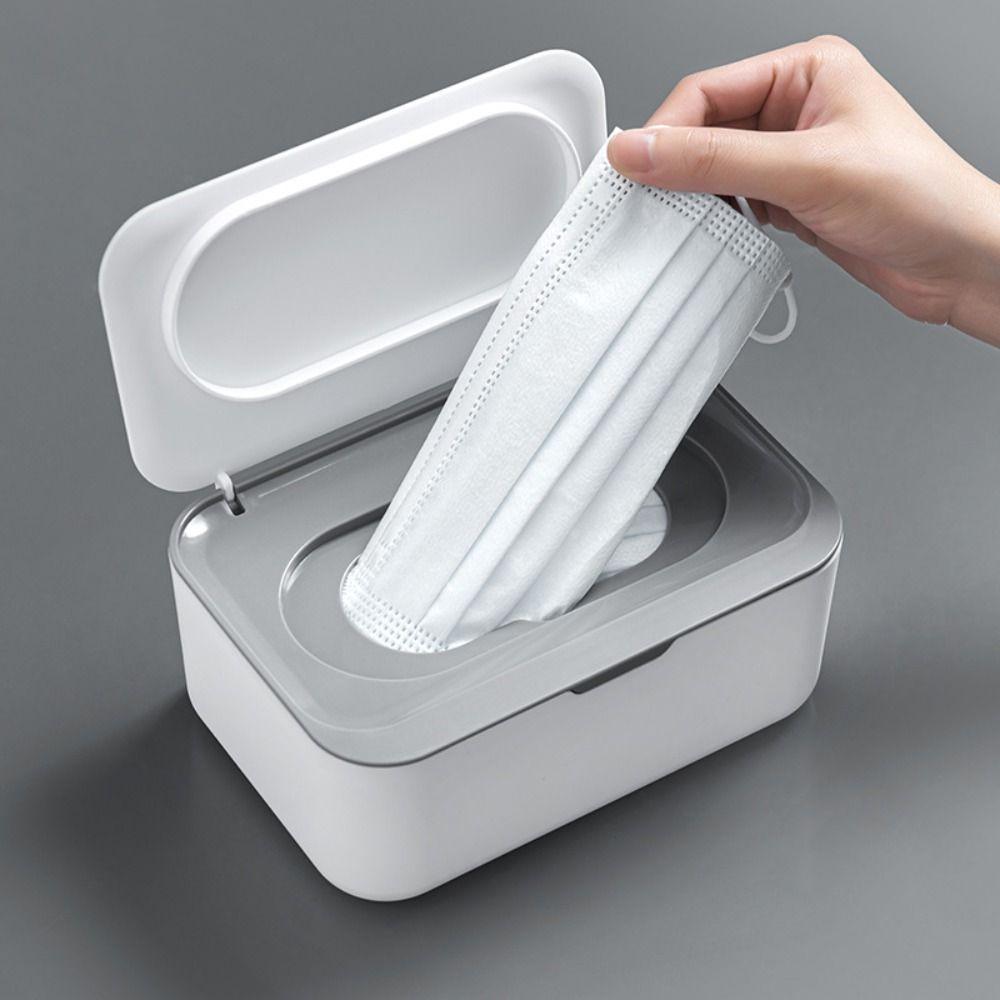 Portable With Lid Home Wet Tissue Box Wipe Dispenser Wipes Napkin Storage Box Wipe Holder