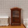 Useful Three-dimensional Decorative Wood 1:12 Miniature Wooden Wine Cabinet Model for Gift Dollhouse Furniture