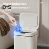 Большая емкость мусорного бака 3 режима регулируемый ванная комната спальня офис мусорный бак с крышкой автоматический датчик бесконтактный мусорный бак