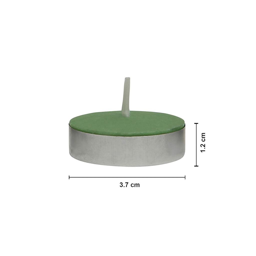 Colored Wax Tealight Candles(Set Of 100,Unscented),3.7 X 1.2 Cm,37 Mm