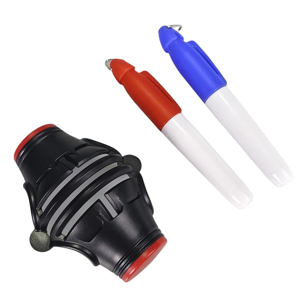 Golfballs Line Marker With 2 Pens Golfball Liner Template Lines Marker Tool Putt Liner 3-Line Golf Ball Marker Stencil