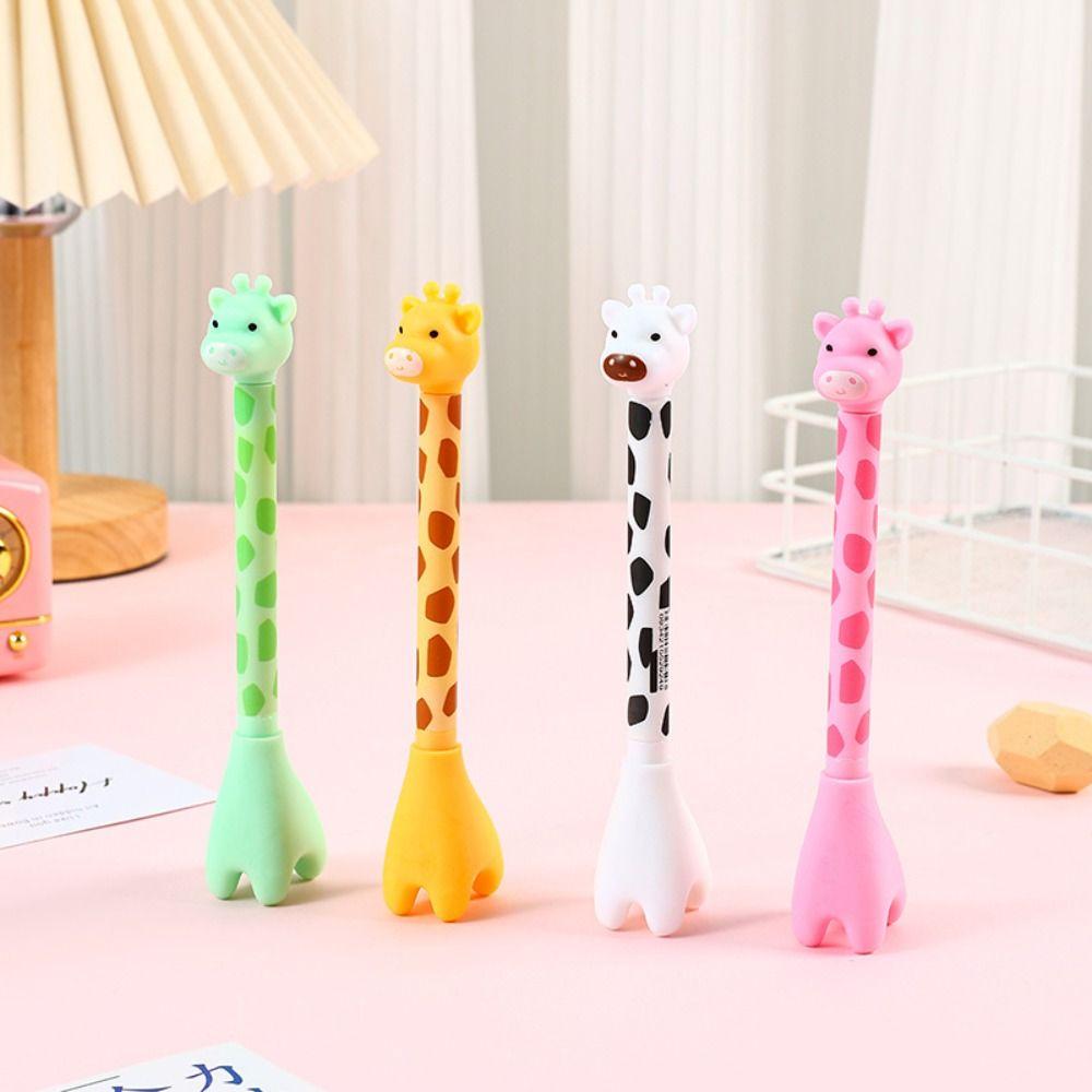 Pretty Aesthetic Giraffe Gel Pen Funny Cute Writing Pen Standing Giraffe Pen  School Office Supply