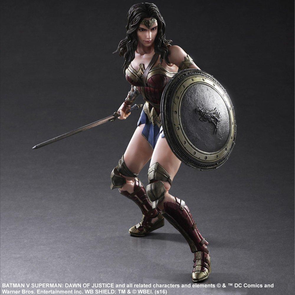 PLAY ARTS Kai Batman v Dawn of Justice Wonder Woman ПВХ окрашенная подвижная фигурка Супермен