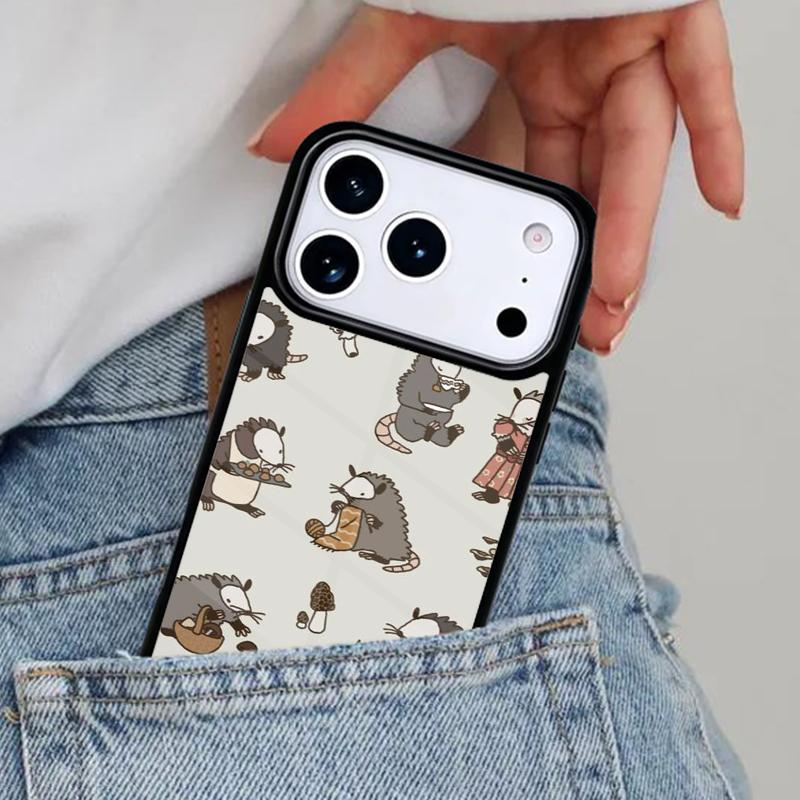 Dishwasher Possum Cute Phone Case for iPhone 16e 15 14 13 12 17 Pro Max Plus Air 17pro Cover Coque
