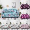 Home Dust -Proof Elastic Sofa Cover Rose Print All Inclusive Polyester Sofa Cover Bedroom Living Room 3 Seat Couch Covers