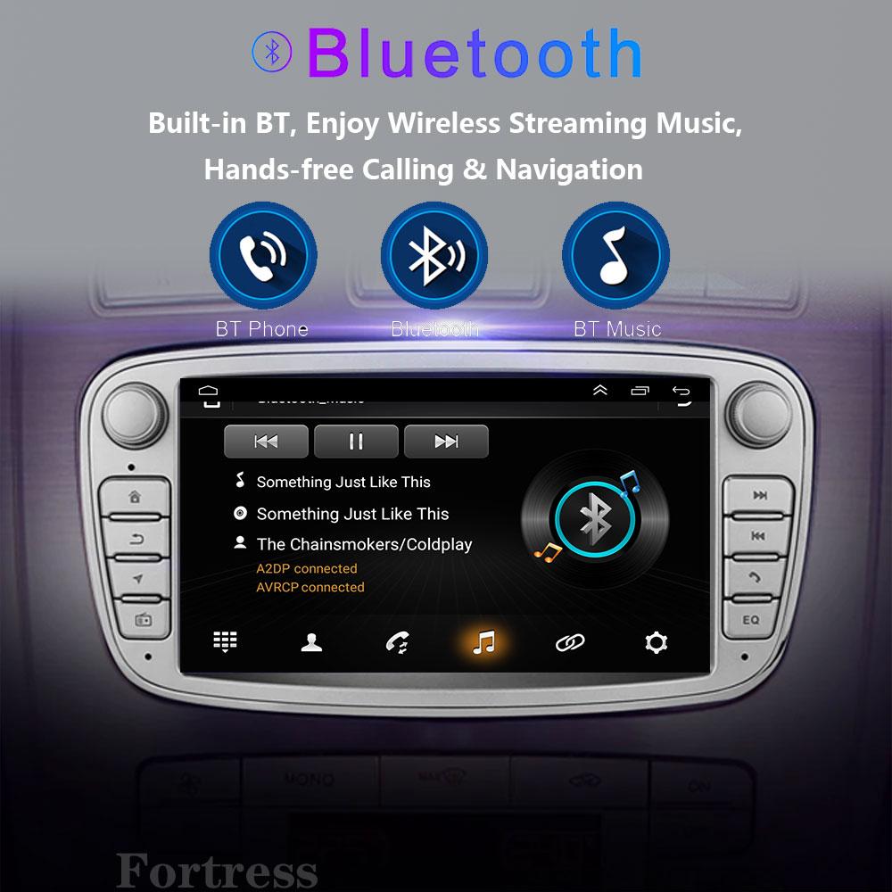 Android 14 для Ford Focus mk2 S-Max Mondeo Galaxy C-Max автомобильное радио Carplay GPS мультимедийный видеоплеер DSP AHD DVR 2din стерео