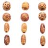 Natural Wooden Chicken Wing Beads: Round, Flower Engraved Beads for DIY Buddha Necklaces, Bracelets, and Woven Lanyards