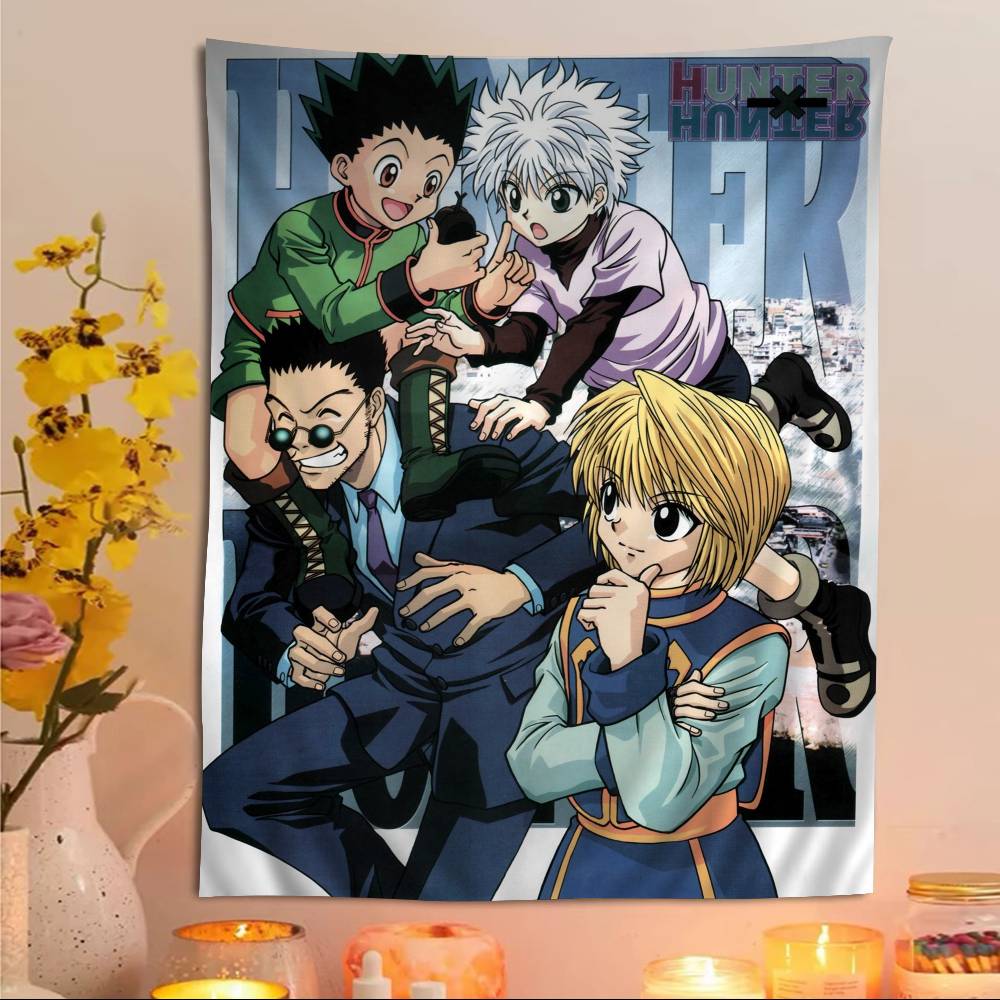 Настенный гобелен с обложкой из Weekly Jump Hunter x Hunter Декор для комнаты в стиле сёнэн Манга Яркий акцент для комнаты для поклонников приключенческого аниме и манги Jump