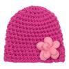 European & American Winter Knitted Wool Baby Hat with Small Flowers - Multicolor, Warm Pullover Design