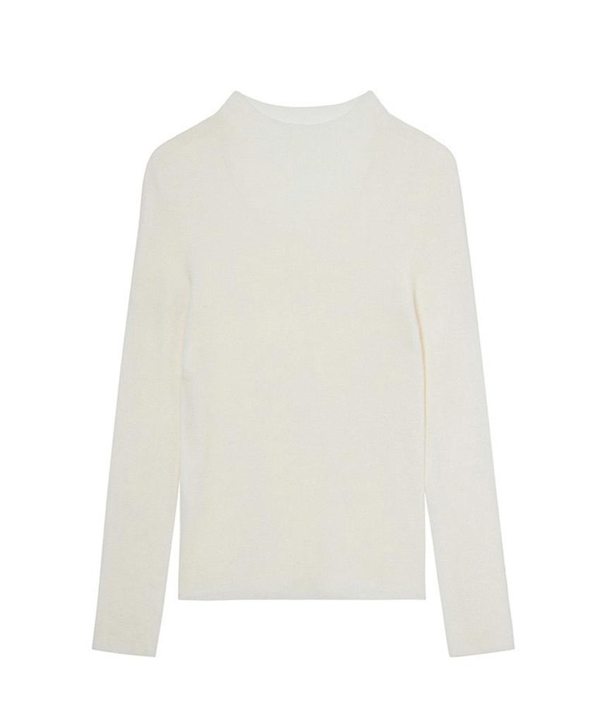 BARNEYS NEWYORK 26Осень/Зима 100% Ультратонкая Шерсть Цельновязаный Свитер Цвет Слоновой Кости