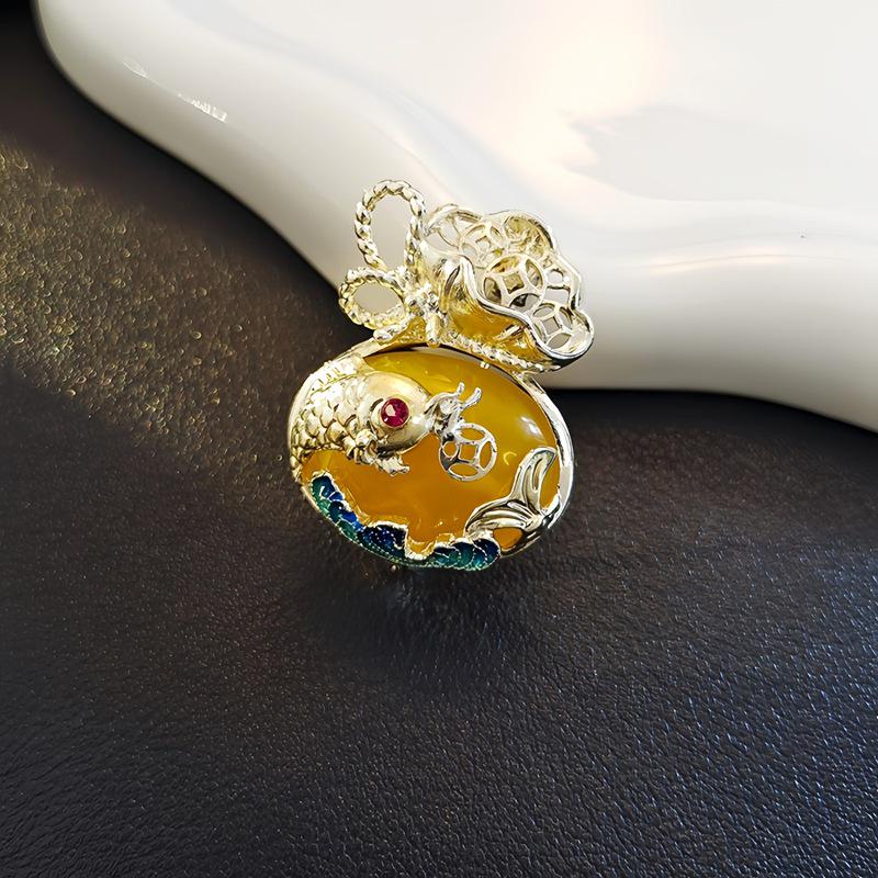 Элегантная китайская ретро эмалевая брошь Феникс и Бабочка для женщин