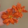 Acrylic Elegant Dangle Earrings Exaggerated Flower Earrings Fashion Flowers Stud Earrings  Women