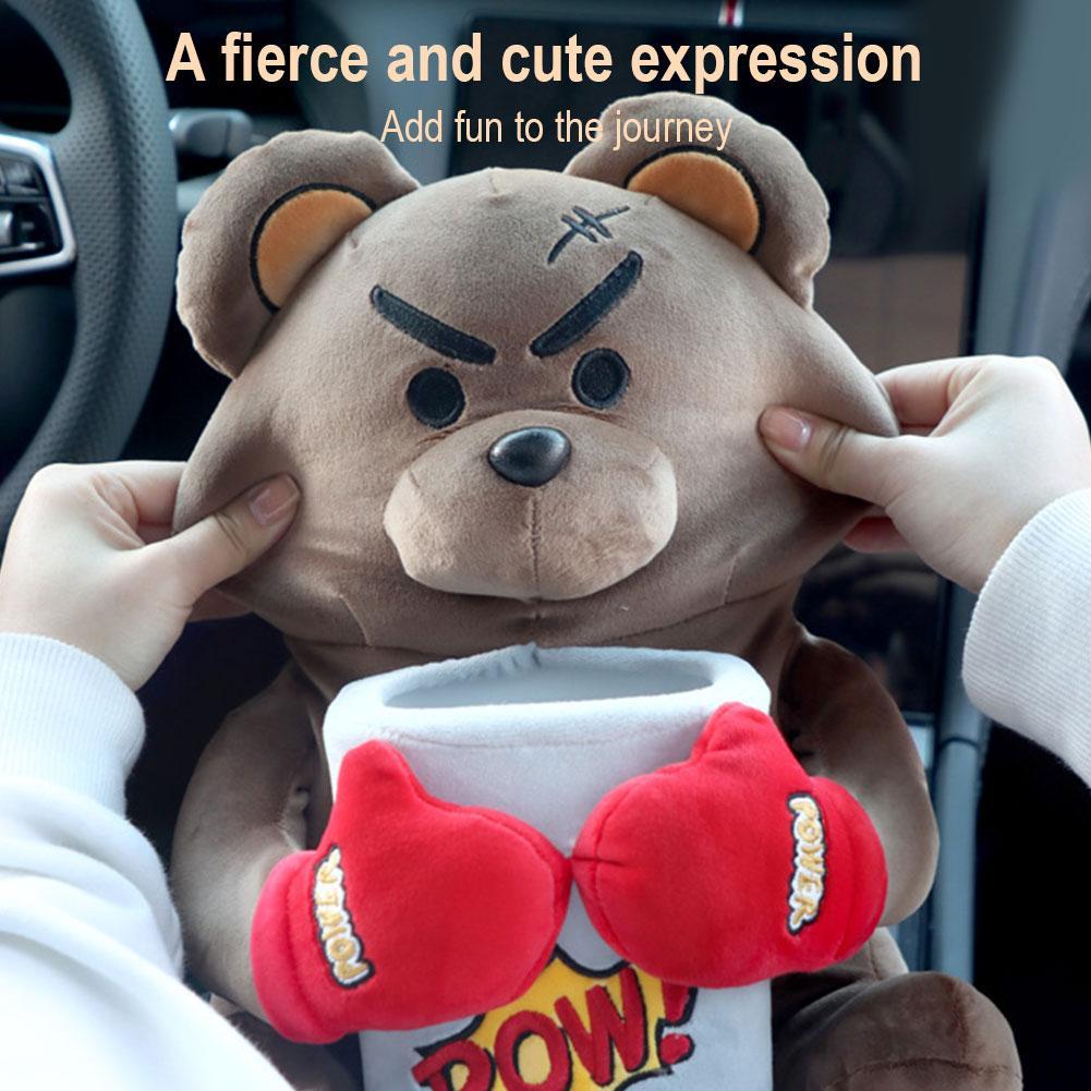 Автомобильные креативные коробки для салфеток, кукла из ткани корги, коробка для салфеток 2 в 1, автомобильное украшение, хранение, автомобильный мусорный бак, держатель для салфеток в машину 2024